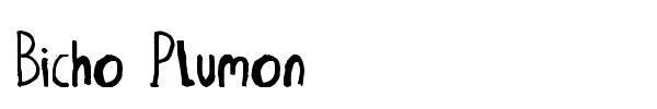 Bicho Plumon font preview